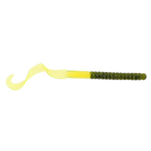 Image of Berkley PowerBait Power Worms | Green Pumpkin-Chartreuse; 10 in.