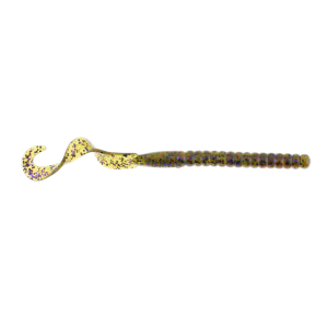 Image of Berkley PowerBait Power Worms | Watermelon Purple Red Fleck; 10 in.