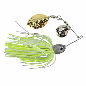 Image of Accent Subtle Series Spinnerbait - Colorado/Turtle | Pearl Chartreuse; 1/4 oz.