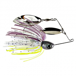 Image of Accent Subtle Series Spinnerbait - Double Willow | Nickel-Nickel Blades - Purple Crush; 1/2 oz.