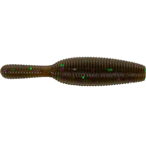Image of Yamamoto Yamatanuki | Green Pumpkin w/ Green/Purple Flake; 4.25 in.
