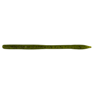 Image of Yamamoto Sensei Worm | Green Pumpkin w/ Black Flake; 6 1/2 in.