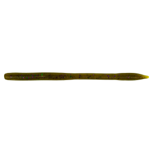 Image of Yamamoto Sensei Worm | Green Pumpkin w/ Green/Purple Flake; 6 1/2 in.