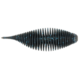 Image of Geecrack Bellows Shad Floating Elastomer | Black & Blue; 3.8 in.