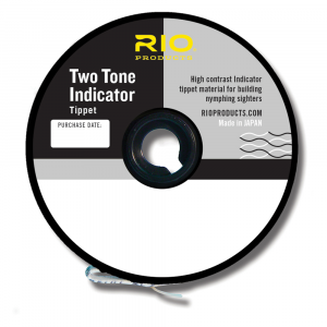 Image of RIO Two-Tone Indicator Tippet | Black-White; 30 yds.; 6X