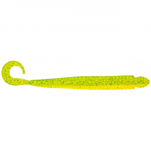 Image of Mister Twister Ringworm | Chartreuse Flake/Yellow; 4 in.