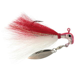Image of Road Runner Bucktail Pro | Chrome Red Head/White; 1/2 oz.