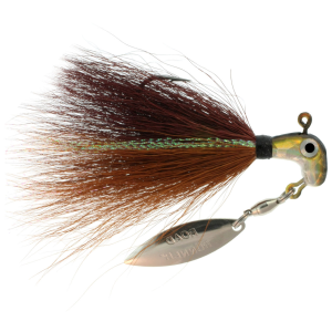 Image of Road Runner Bucktail Pro | Pumpkin Shad Copper/Dk Br/Lt Br; 1/8 oz.