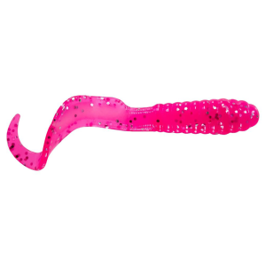 Image of Mister Twister Curly Tail Grubs | Neon/Pink Flake; 4 in.