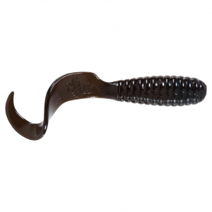 Image of Mister Twister Curly Tail Grubs | Black; 4 in.