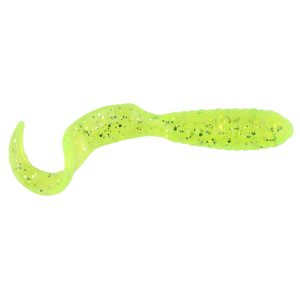 Image of Mister Twister Curly Tail Grubs | Chartreuse/Flake; 4 in.