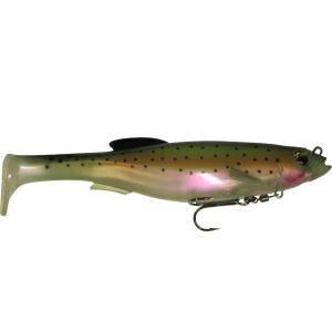 Image of Megabass Magdraft Swimbait | Nude Rainbow; 6 in.