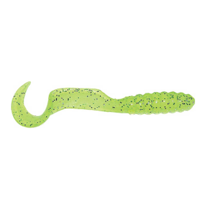 Image of Mister Twister Curly Tail Grubs | Neon Chartreuse Flake; 2 in.