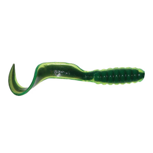 Image of Mister Twister Curly Tail Grubs | Chartreuse/Black Line; 2 in.