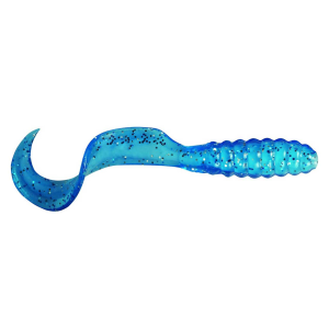 Image of Mister Twister Curly Tail Grubs | Neon Blue Flake; 2 in.