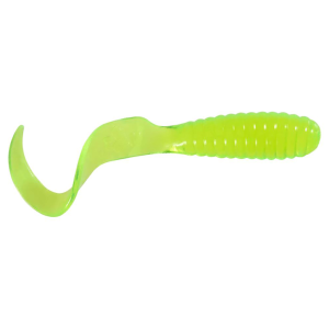 Image of Mister Twister Curly Tail Grubs | Chartreuse; 3 in.