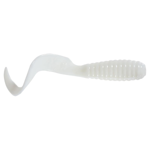 Image of Mister Twister Curly Tail Grubs | White; 1 in.