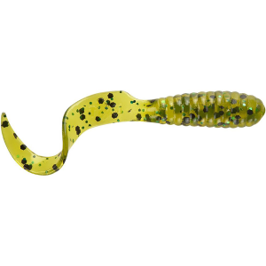 Image of Mister Twister Curly Tail Grubs | Pumpkin Green; 2 in.