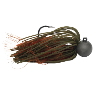 Image of Beast Coast Hand-Tied Tungsten Compound O.W. Sniper Hybrid Football Jig | Pumpkin; 3/8 oz.