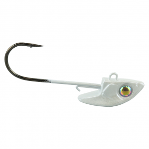 Image of Damiki Rig Jig Heads | Pearl White; 1/8oz: #1/0