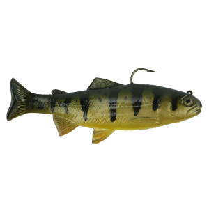Image of Huddleston Deluxe 6" Trout Swimbait | Yellow Perch; ROF 12