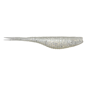 Image of Damiki Armor Shad | White Silver Flake; 2.5 in.