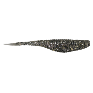 Image of Damiki Armor Shad | Smoke Black Silver; 5 in.