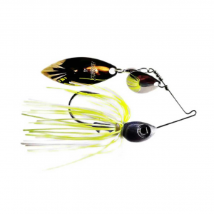 Image of Accent Subtle Series Spinnerbait - Colorado/Willow | Pearl Chartreuse; 3/8 oz.