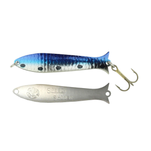 Image of Thomas Speedy Shiner Spoon | Nickel/Blue-Dots; 1/6 oz.