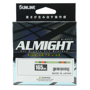 Image of Sunline Almight Sinking Braid | 11 lb.; Olive Camo