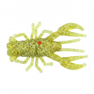 Image of Cast Cray Crap Slap Mini Craws | Chartreuse Bling; 1 in.