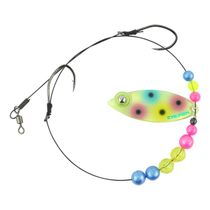 Image of Eye-Fish Premium Single Willow Blade Worm Harness | Wonderbread - Copper Back