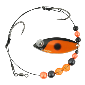 Image of Eye-Fish Premium Single Willow Blade Worm Harness | Darter - Copper Back