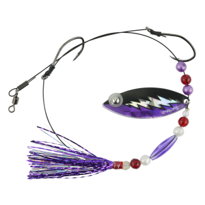 Image of Eye-Fish Premium Single Willow Blade Worm Harness | Steal Your Fish - Silver Eye Fly