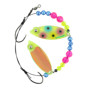 Image of Eye-Fish Premium Double Willow Blade Worm Harness | Wonderbread - Copper Back