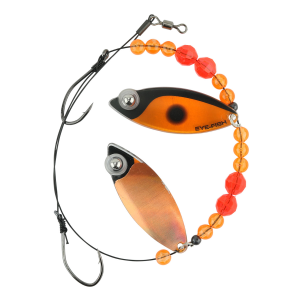 Image of Eye-Fish Premium Double Willow Blade Worm Harness | Darter - Copper Back