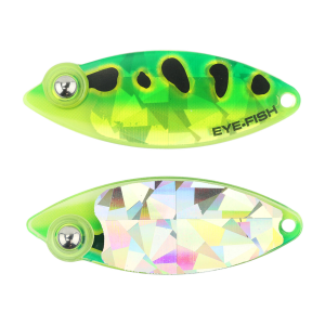 Image of Eye-Fish Premium Willow Blades | Green Frog - Silver Back; 4