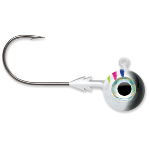 Image of VMC Tungsten Moon Eye Jigs | Glow Black Wonderbread; 3/8 oz.