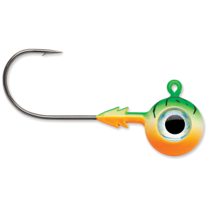 Image of VMC Tungsten Moon Eye Jigs | Green Tiger UV; 1/4 oz.