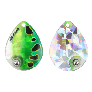 Image of Eye-Fish Premium Colorado Blades | Green Frog - Silver Back; 5