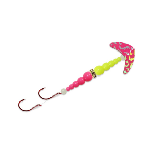 Image of Mack's Double Whammy Kokanee Pro | Hot Pink Silver Tiger/Yellow Chartreuse/Hot Pink; 4