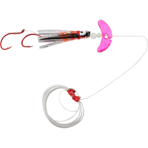 Image of Mack's Cha Cha 1.5 Kokanee Squidder | Hot Pink Sparkle/Pink Spatter Glow