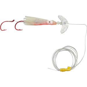 Image of Mack's Cha Cha 1.5 Kokanee Squidder | Silver Sparkle/Firefly Glow