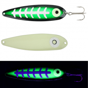 Image of Moonshine Lures Trolling Spoon | Kelly Carbon; 5 in.