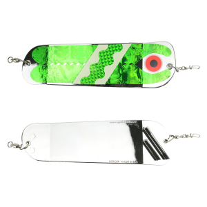 Image of Pro King Salmon Flashers | Green Scum Line; 8 in.