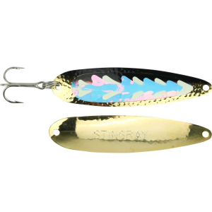 Image of Michigan Stinger Stingray Spoon | Exclusive Color - UV Gold Alewife; 4 1/4 in.