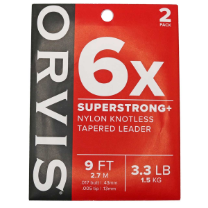 Image of Orvis SuperStrong Plus Leaders - 2pk | 6X; 9 ft.