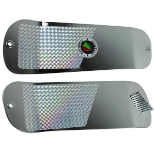 Image of Shortbus Super Series Flashers - Single Fin | Chrome Dipped Silver Bullet; 11 in.