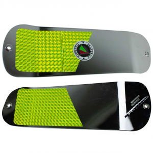 Image of Shortbus Super Series Flashers - Single Fin | Chrome Dipped Chartreuse Scale; 11 in.