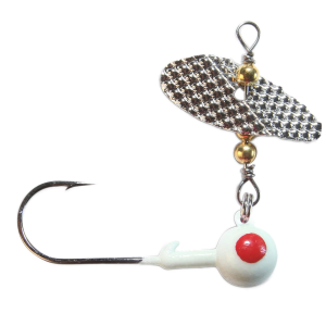 Image of PK Lures Spin A Jig | Glow Red Dot; 1/4 oz.